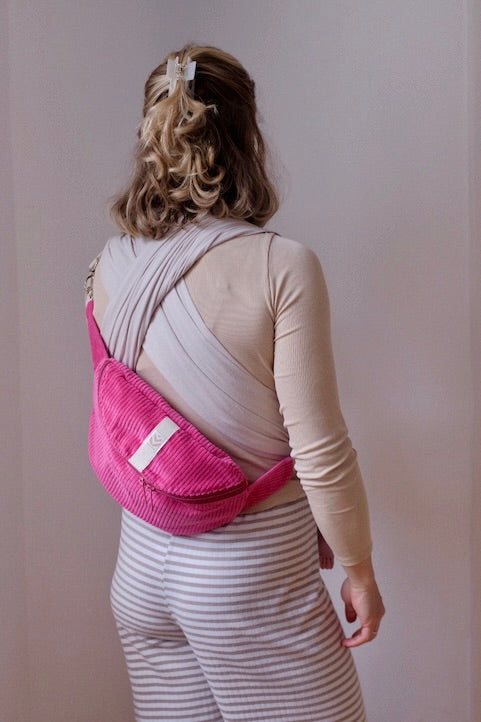 HENNES INDIVIDUAL Hipbag Kord M/L Pink