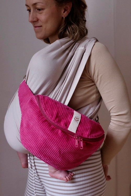 HENNES INDIVIDUAL Hipbag Kord M/L Pink