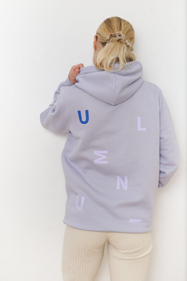 Unisex Hoodie Lavendel Letters