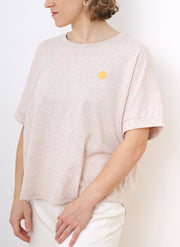 Fließendes Damen T-shirt Rainbow Patch