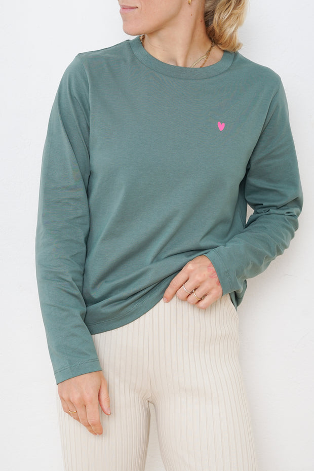 Basic Longsleeve Neon Herz