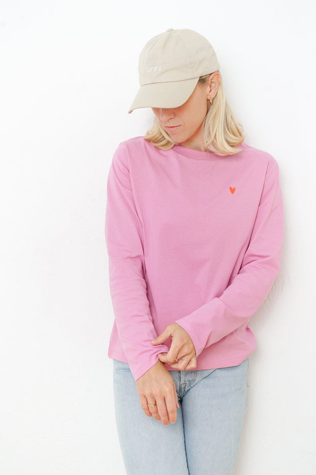 Basic Longsleeve Neon Herz