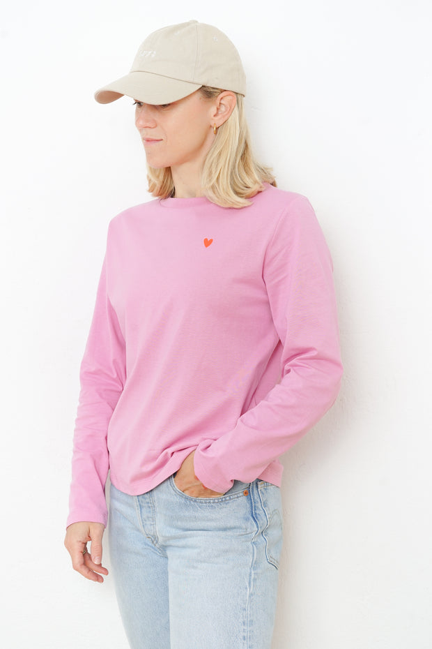 Basic Longsleeve Neon Herz