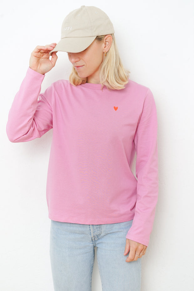 Basic Longsleeve Neon Herz