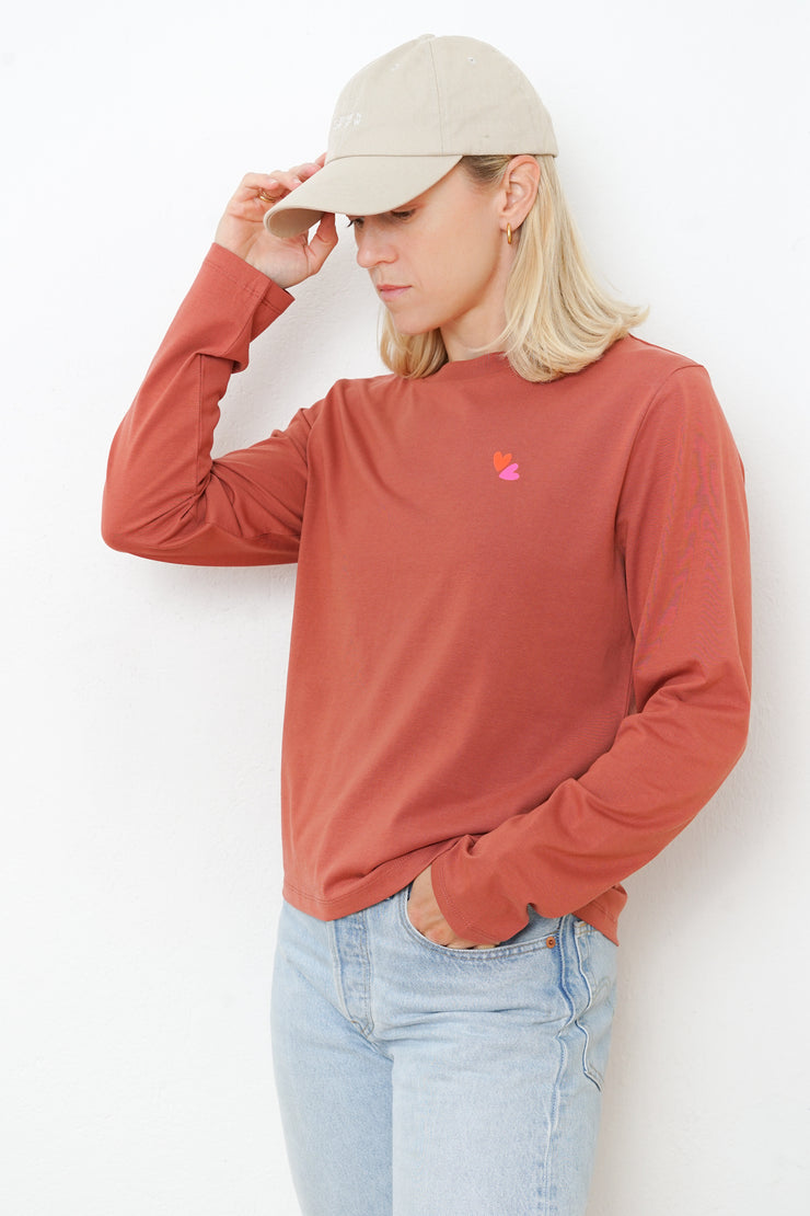 Basic Longsleeve Neon Herz