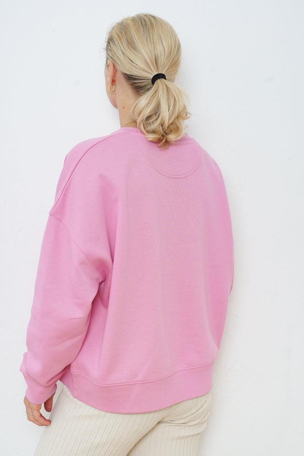 Crewneck Sweatshirt Pink Herz Neon