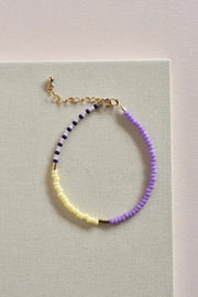 SAN SAN Perlenarmband LENTE - lilac/lemon/navy