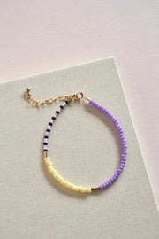 SAN SAN Perlenarmband LENTE - lilac/lemon/navy