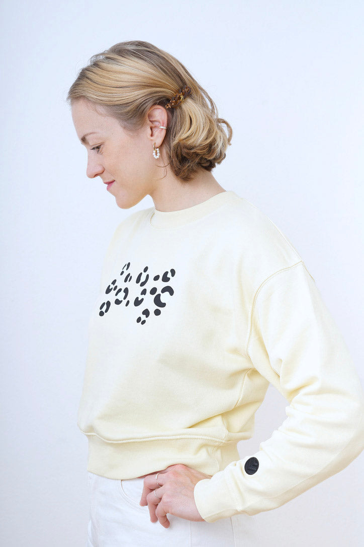 Cropped Damen Sweater Butter Leo