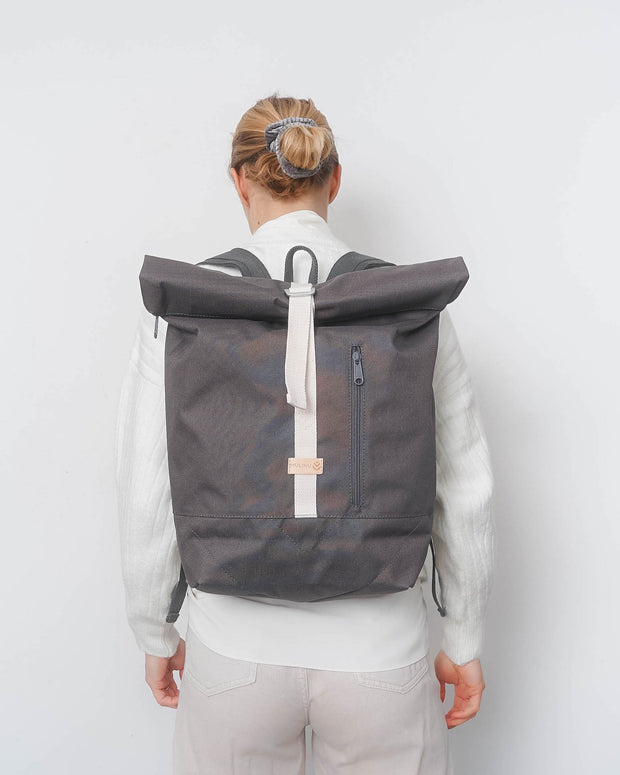 ALBERT 2 CLASSIC Rolltop Rucksack Grau
