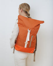 ALBERT 2 INDIVIDUAL Rolltop Rucksack Colour Block Orange