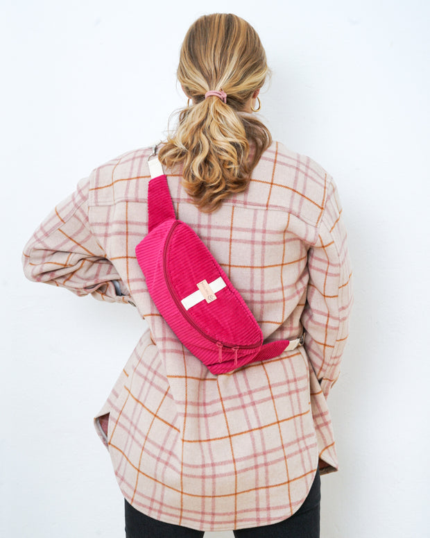 HENNES INDIVIDUAL Hipbag Kord M/L Pink