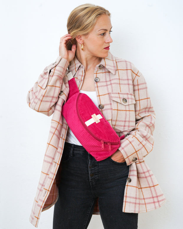 HENNES INDIVIDUAL Hipbag Kord M/L Pink