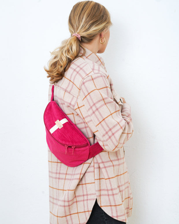 HENNES INDIVIDUAL Hipbag Kord M/L Pink