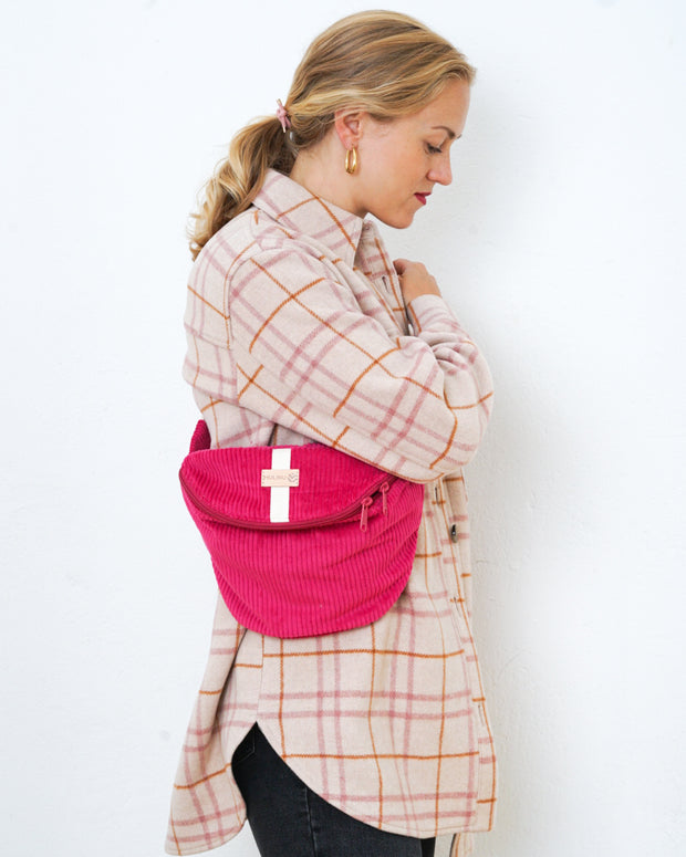 HENNES INDIVIDUAL Hipbag Kord M/L Pink