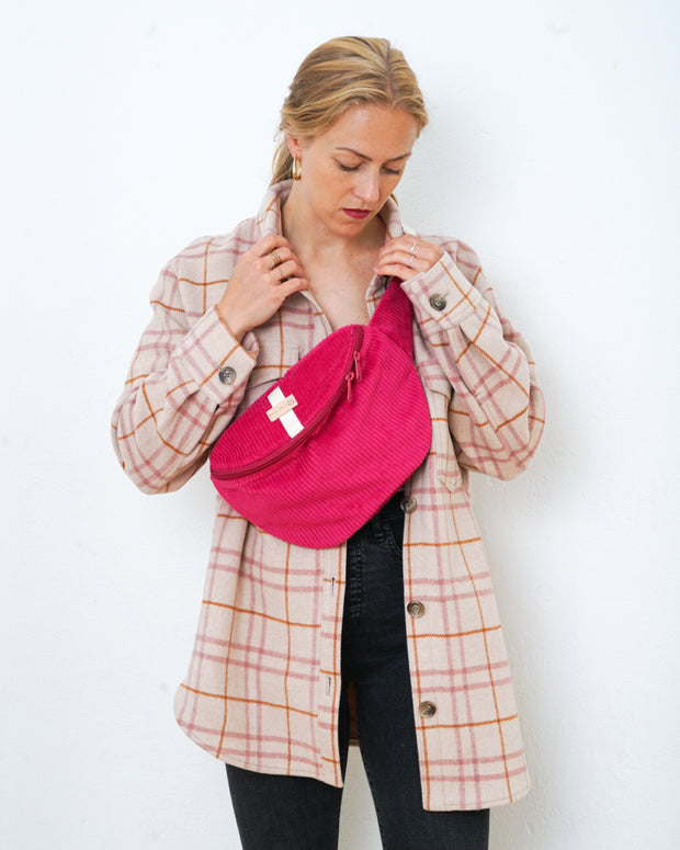 HENNES INDIVIDUAL Hipbag Kord M/L Pink
