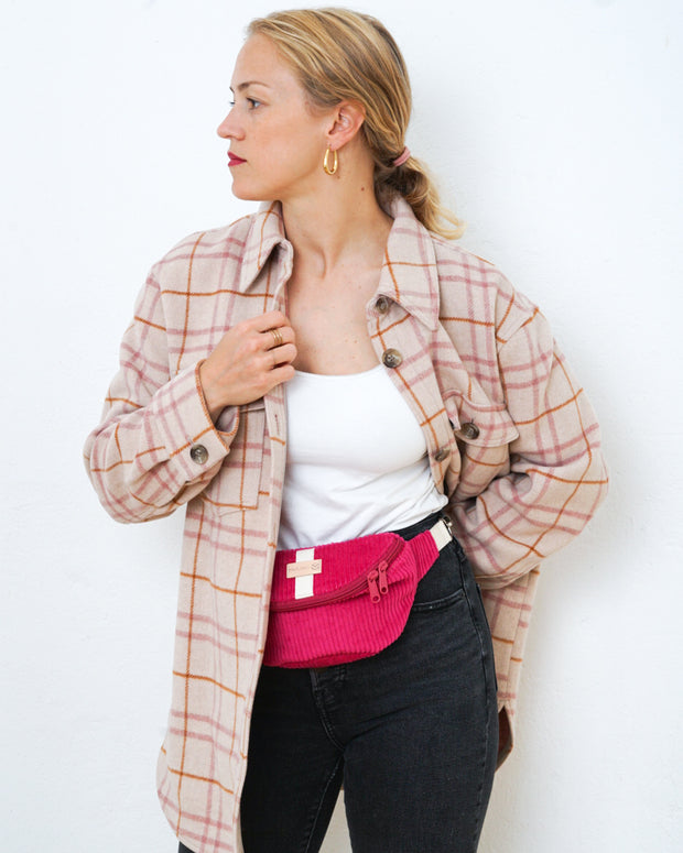 HENNES INDIVIDUAL Hipbag Cordstoff S Pink