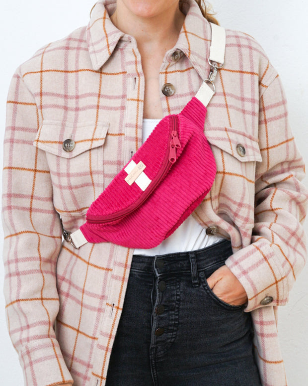 HENNES INDIVIDUAL Hipbag Cordstoff S Pink