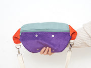 Hipbag HENNES INDIVIDUAL kord Colour Blocking Lila