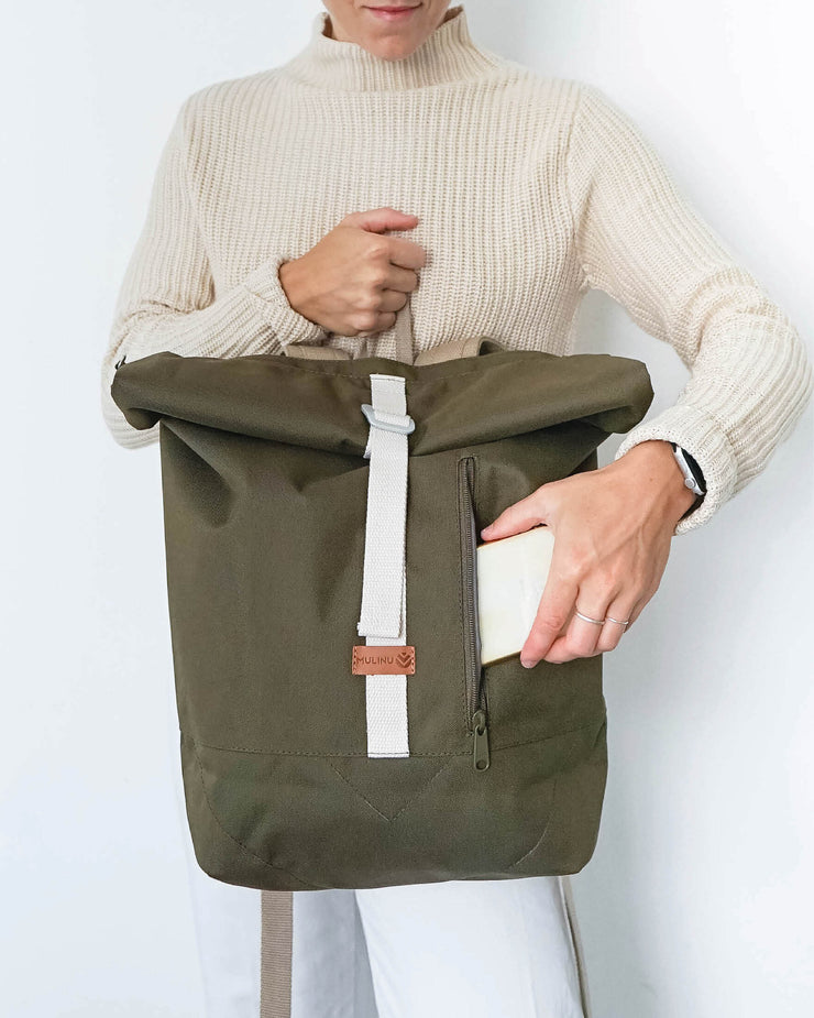 ALBERT 2 CLASSIC Rolltop Rucksack Olive